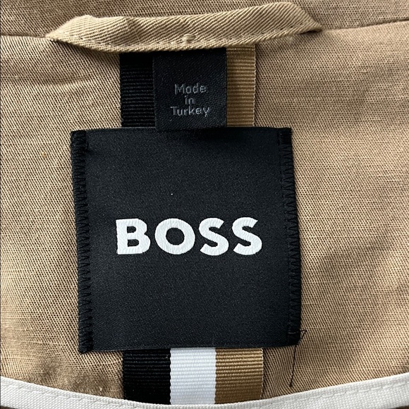 Hugo Boss Tan Blazer Size 48 US Linen - Picture 13 of 17